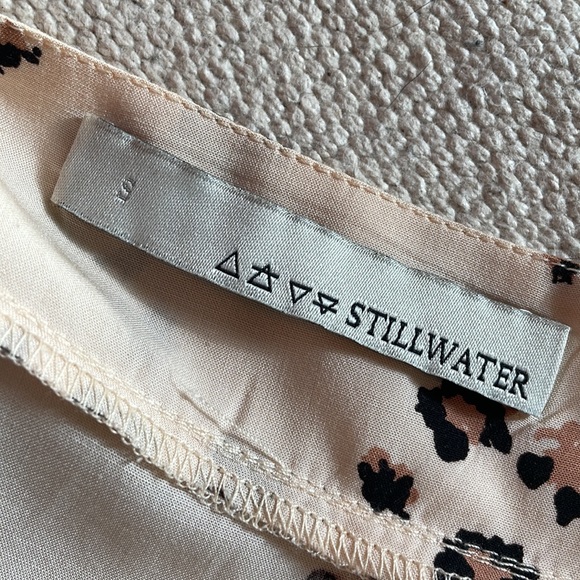 Stillwater Leopard Waterfall Maxi Dress S - Picture 11 of 11